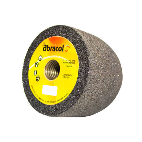 CONOS TIPO 16  3" X 3,3" X 5/8" - 76 X 90 X 15.88mm C-24  EN CARBURO DE SILICIO NEGRO( C )