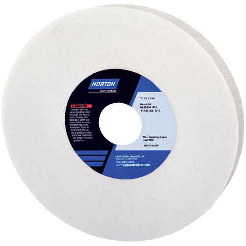 PIEDRA ESMERIL BLANCA NORTON ART FE38   203.2x19 x 31.75MM   8x3/4xA60