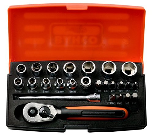 Juego de dados Bahco   de mando 1/4