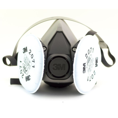 RESPIRADOR MEDIA CARA 6200S con filtro 2071 P95