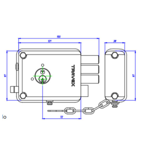 CERRADURA TRAVEX ORIGINAL 700
