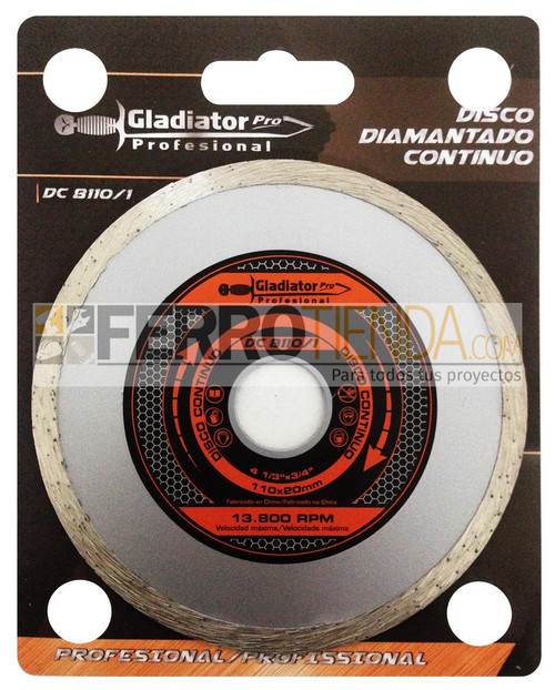 Disco diamante continuo  gladiator  7