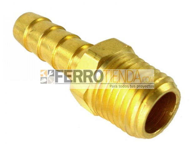 Neplo  Pitón - Rosca Macho NPT   bronce