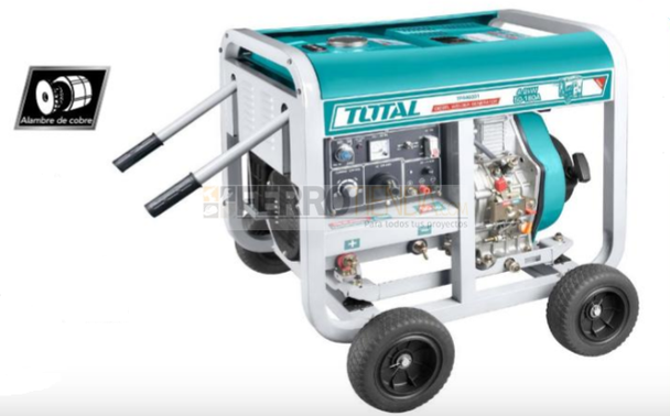 Generador a diesel TOTAL 4200 W - 9HP c/arranque automático y manual