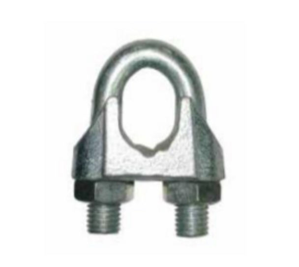 Grillete Reforzado Galvanizado para Cable Mecanico 1/4''