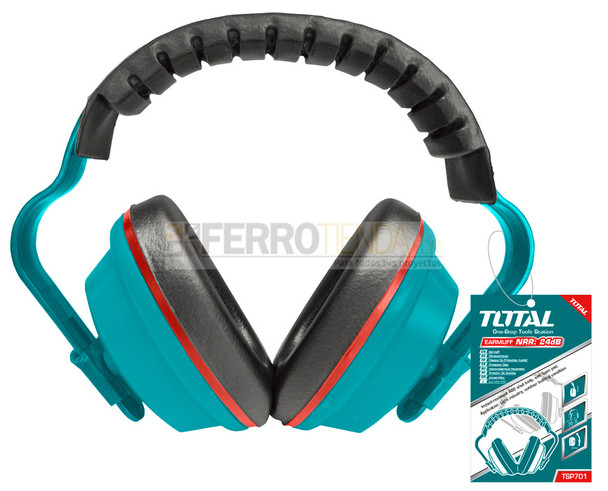 Protector auditivo TOTAL t/diadema de ABS NRR 24decibeles