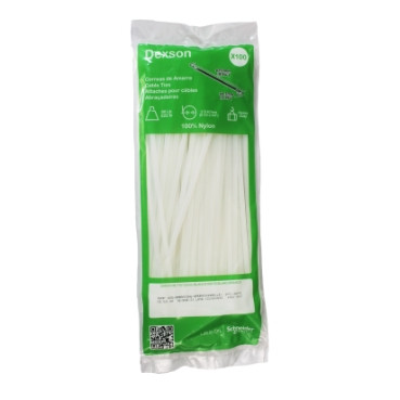 AMARRAS  DEXSON  BLANCA 100 UNIDADES