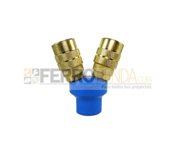 ACOPLES RÁPIDOS CON FITTINGS 1/4" HEMBRA TIPO Y BRONCE