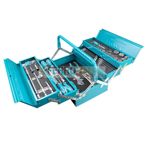 CAJA DE HERRAMIENTA VACIA (40X20X20CM) METALICA / TIPO ACORDEON (TOTAL) -  Total Tools Colombia