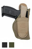 New Premium Ambidextrous Holster for Compact, Sub-Compact 9mm 40 45 Pistols - available in black, desert sand or woodland green