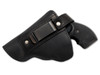 Black Leather Belt Clip OWB Holster for CHARTER ARMS 22 327 38 357 right