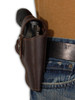 Brown Leather Belt Clip OWB Holster for S&W 40; 442; 638; 642 right