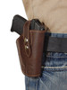 Brown Leather Belt Clip Holster for Kimber Micro 9mm right