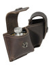 Brown Leather Revolver Double Speed-loader Pouch for 7 round .38 .357