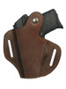 Brown Leather Pancake Holster for KEL-TEC P11 PF9 P40 right