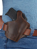 Brown Leather Pancake Holster for Kimber Micro 9mm right