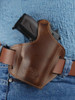 Brown Leather Pancake Holster for Walther PP PPK PPKS right
