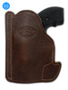 Brown Leather Pocket Holster for S&W 40 442 638 642 940