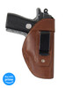 Brown Leather IWB Holster for Beretta Bobcat Tomcat right