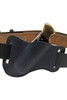 Black Leather Horizontal Canted Knife Sheath