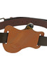 Saddle Tan Leather Horizontal Canted Knife Sheath