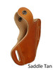 saddle tan leather pancake holster