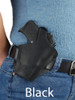 black leather pancake holster