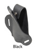 black leather pancake holster