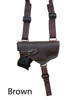 brown leather shoulder holster