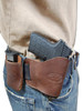 brown leather yaqui holster and magazine pouch combination