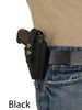 black leather OWB holster