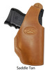 saddle tan leather OWB holster