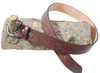 brown leather belt