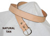 natural tan leather belt