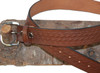 brown leather belt