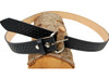 black leather belt