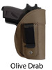 olive drab leather IWB holster