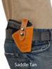 saddle tan leather OWB holster