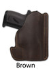 brown leather pocket holster