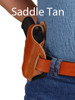 saddle tan leather pancake holster