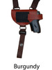 burgundy leather shoulder holster