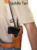 saddle tan leather shoulder holster