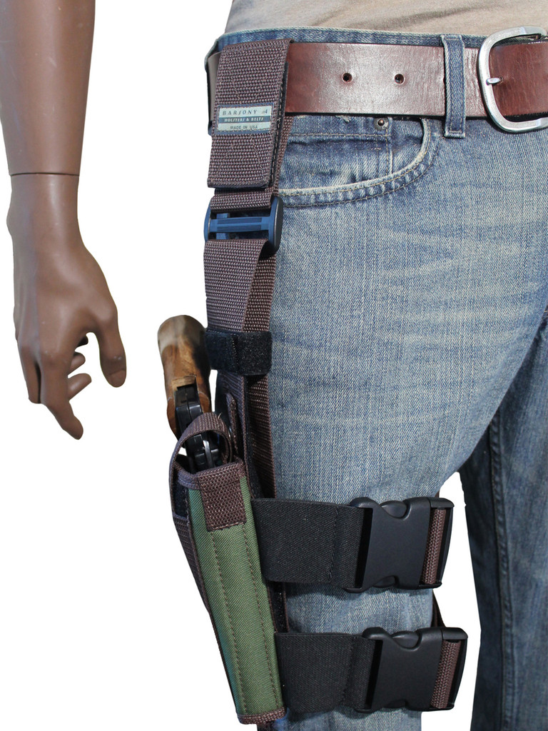 Woodland Green Tactical Leg Holster for 4" .38 .357 .41 .44 Revolvers