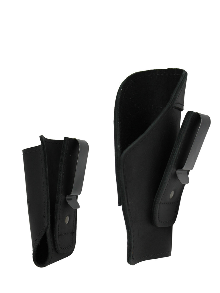 Black Leather Tuckable Holster + Magazine Pouch for Compact