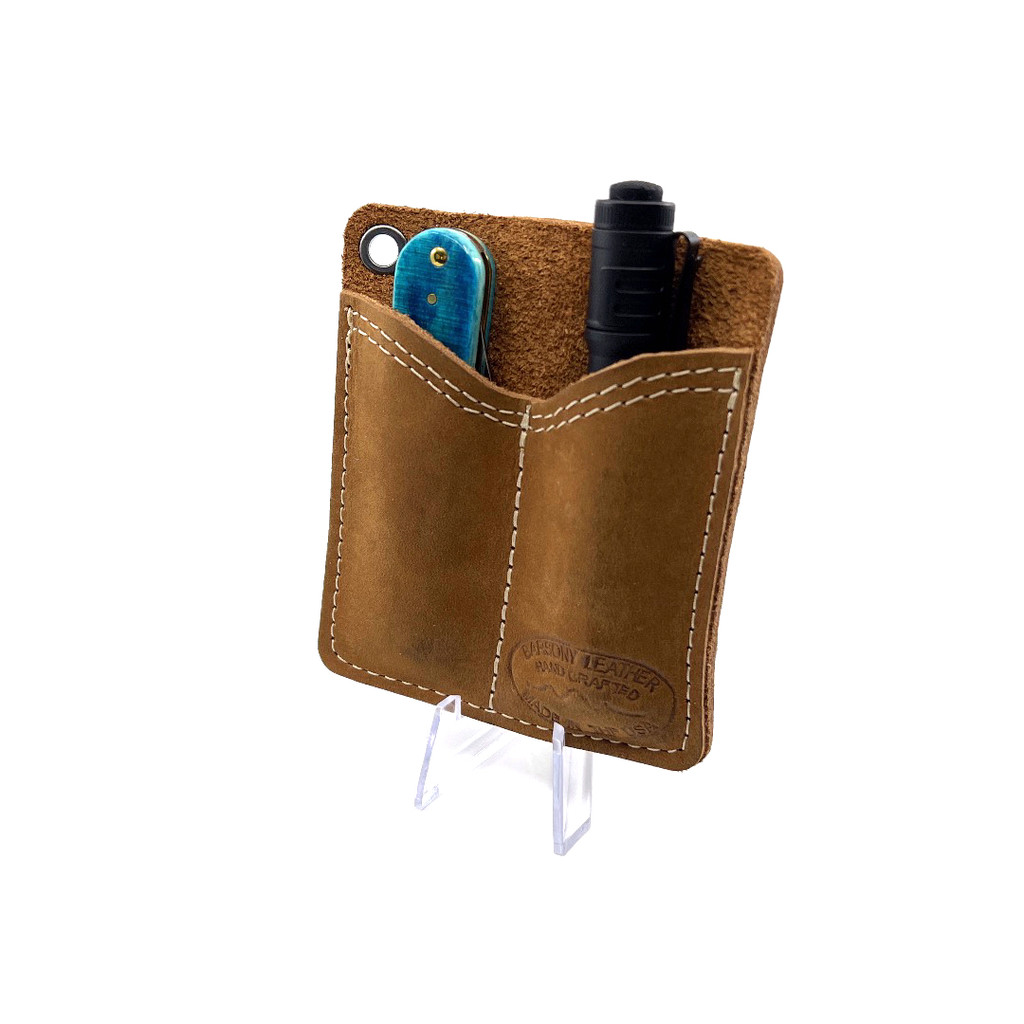 Olive Leather Pocket Organizer Barsony Holsters