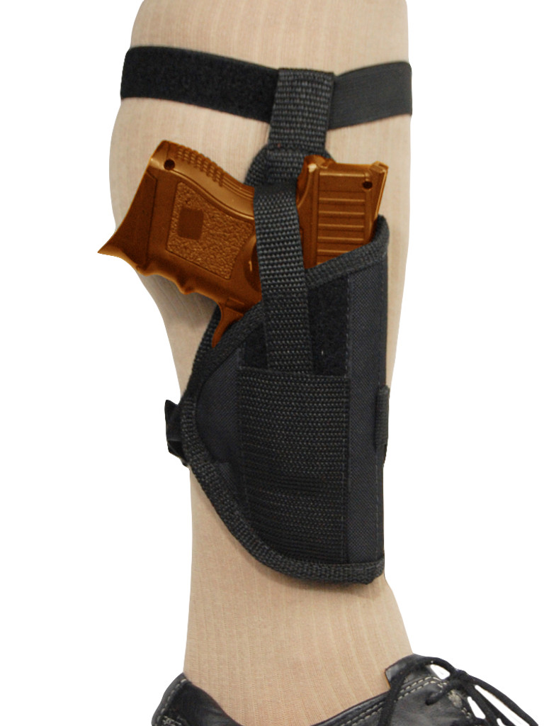 Ankle Holster for Compact, Sub-Compact 9mm 40 45 Pistols