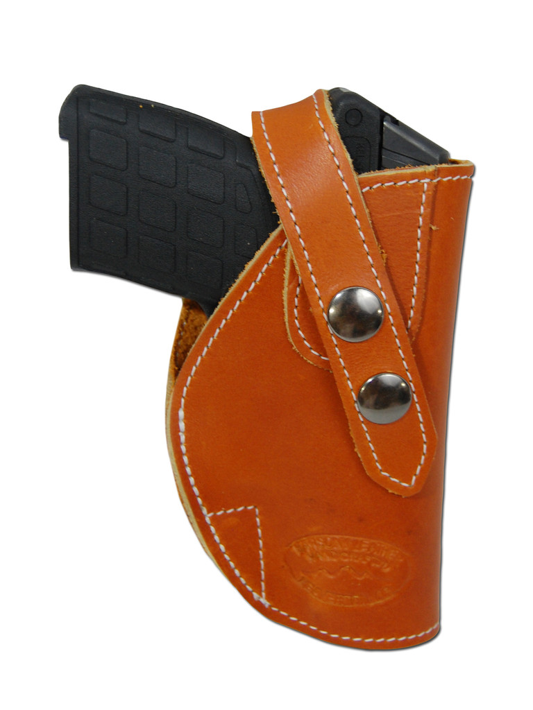 saddle tan leather OWB holster