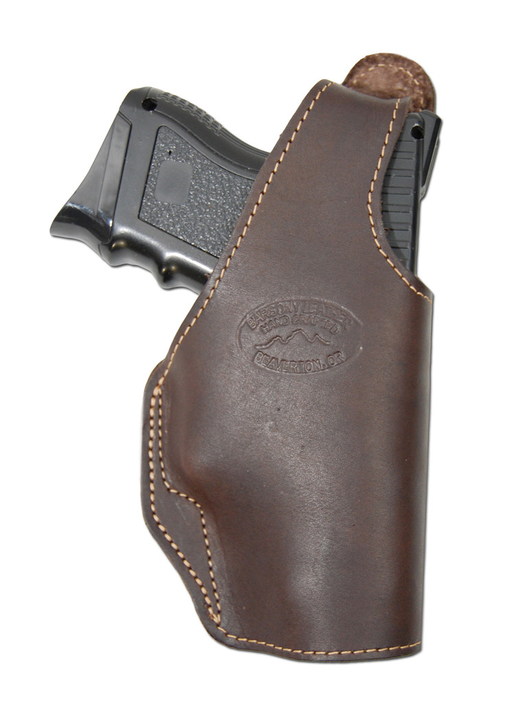 brown leather OWB holster