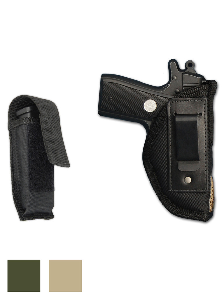Inside the Waistband Holster + Single Magazine Pouch for 380, Ultra Compact 9mm 40 45 Pistols