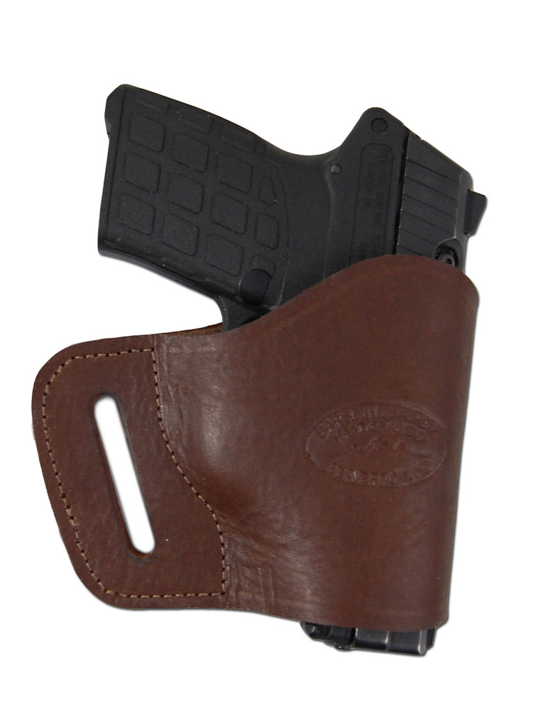 brown leather holster